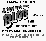 A Boy and His Blob - The Rescue of Princess Blobette Title Screen